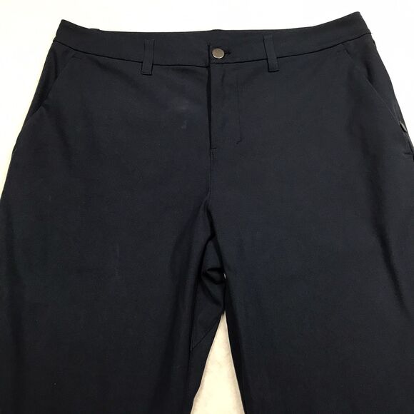 LULULEMON ABC Pant Men 34x30 Navy Classic 5 Pocket Warpstreme Chino LM5AO5S - Picture 3 of 15
